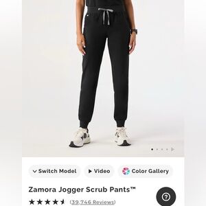 Figs Black Scrub Pants